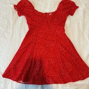 Princess Polly Red Floral Dress
